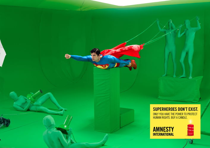 AMNESTY INT'L SUPERMAN AD