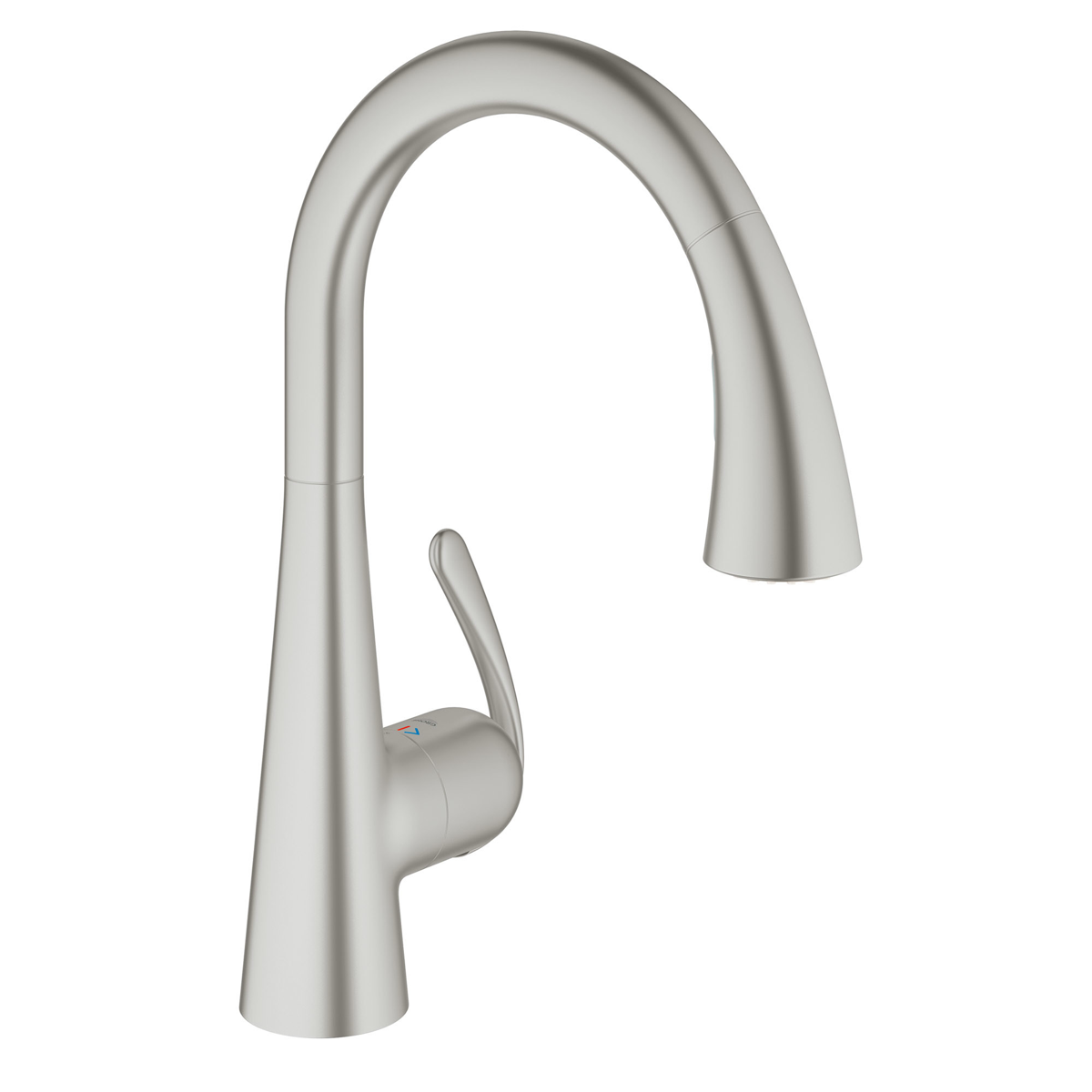 Grohe LadyLux FootControl pull-down kitchen faucet. Photo courtesy of Grohe at Ferguson Bath, Kitchen & Lighting Gallery.