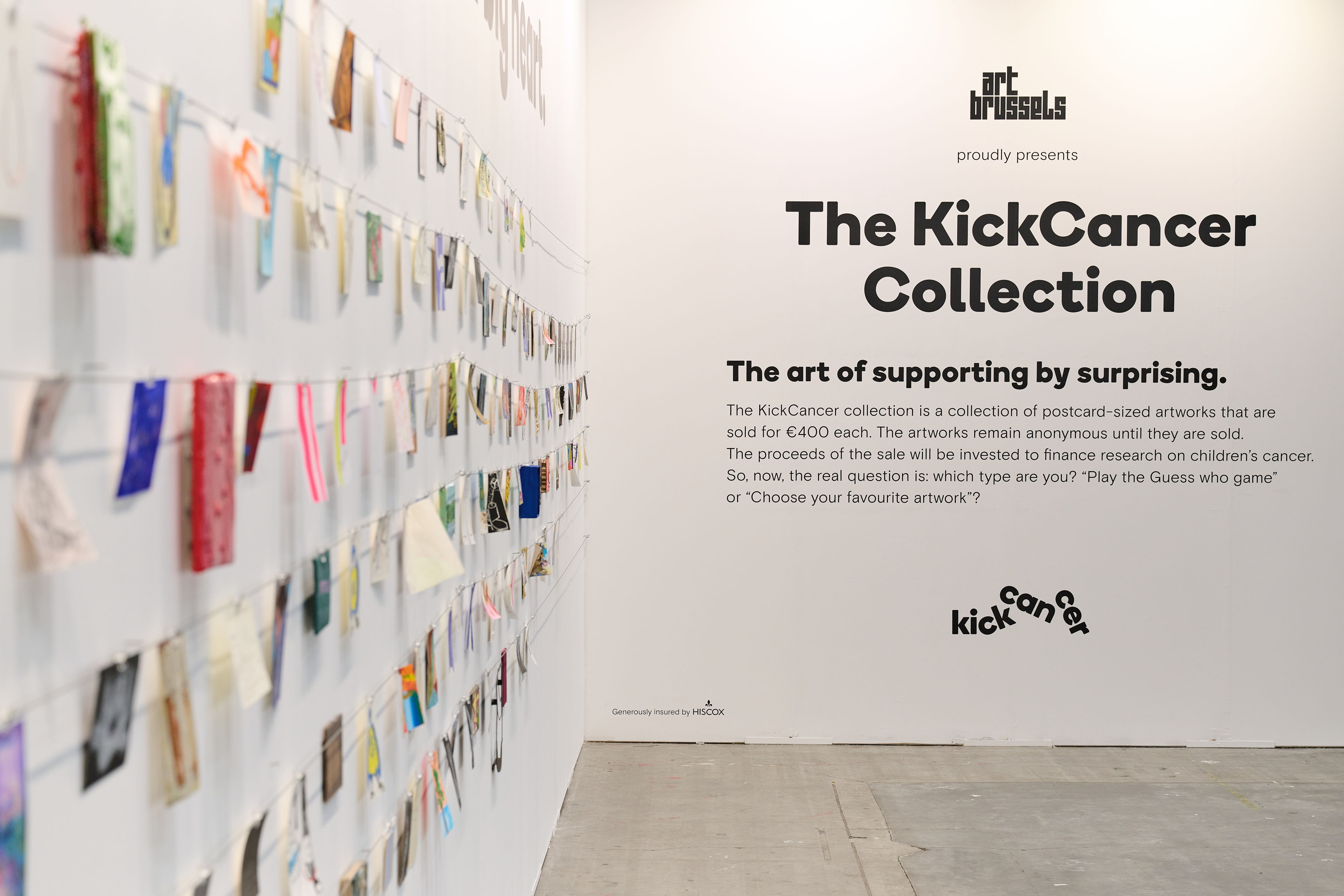 Petit art, grand impact : The KickCancer Collection revient à Art Brussels 2024