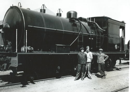 historische foto locomotief