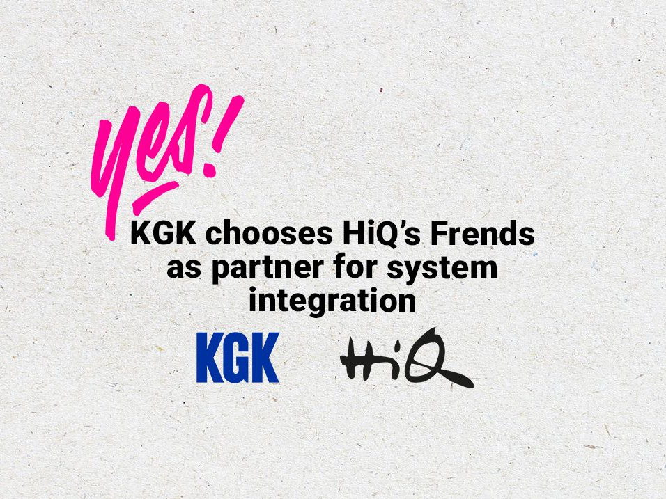 KGK väljer HiQs Frends som integrationsplattform