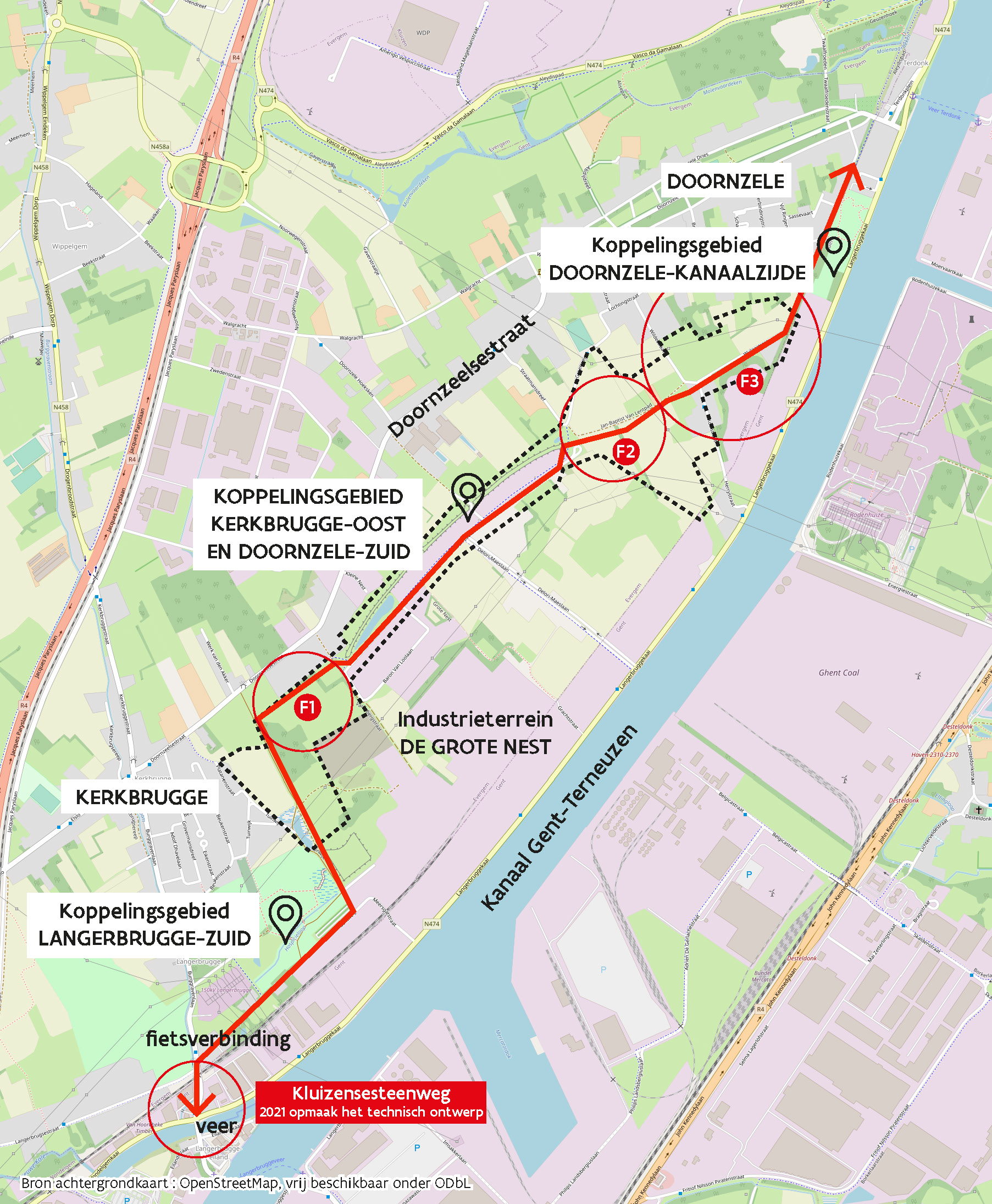 Situeringskaart koppelingsgebieden - fietsverbinding Situeringskaart koppelingsgebieden - fietsverbinding