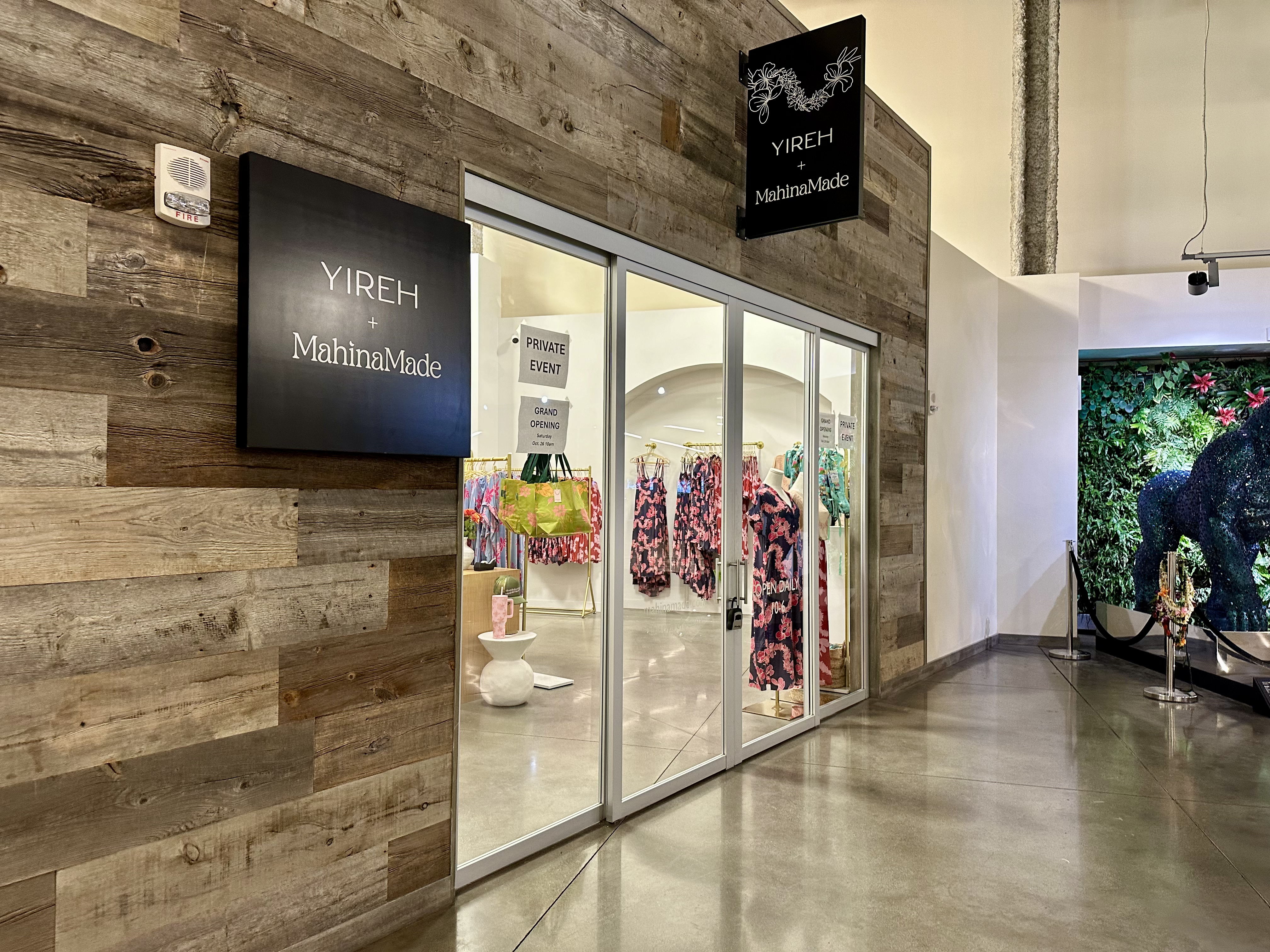 Yireh+ MahinaMade's permanent storefront offers an immersive shopping experience, featuring collaboration pieces and exclusive collections at South Shore Market.