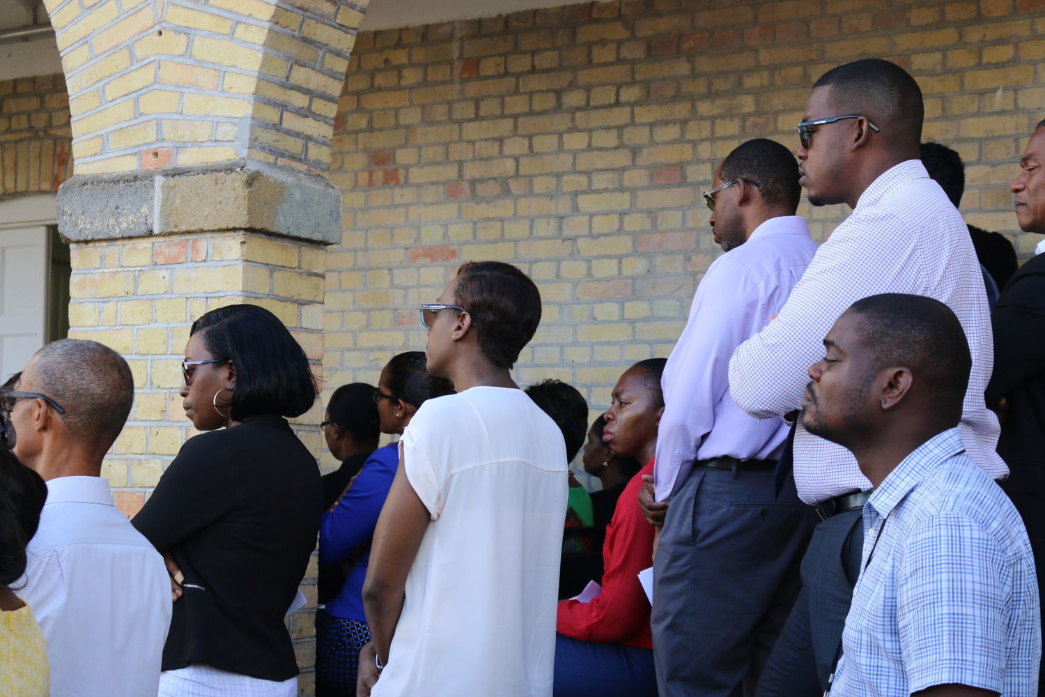 Flag raising ceremony at the OECS Commission to celebrate the 44th Anniversary of Independence to Grenada
