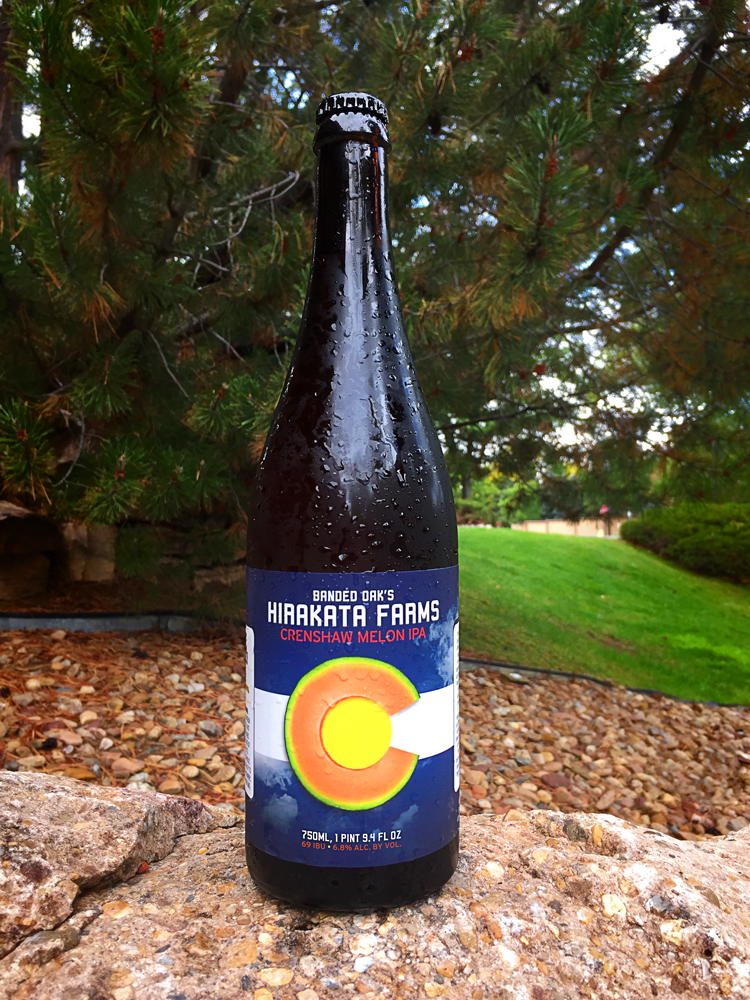 Banded Oak's Hirakata Farms Crenshaw Melon IPA