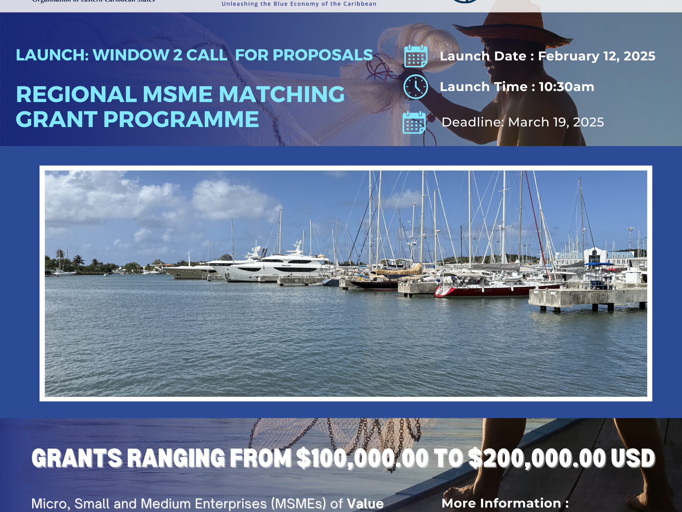 OECS to Launch The Window 2 Call for Proposals of the Regional MSME Matching Grant Programme to Boost Blue Economies in Grenada, Saint Lucia, and Saint Vincent and the Grenadines