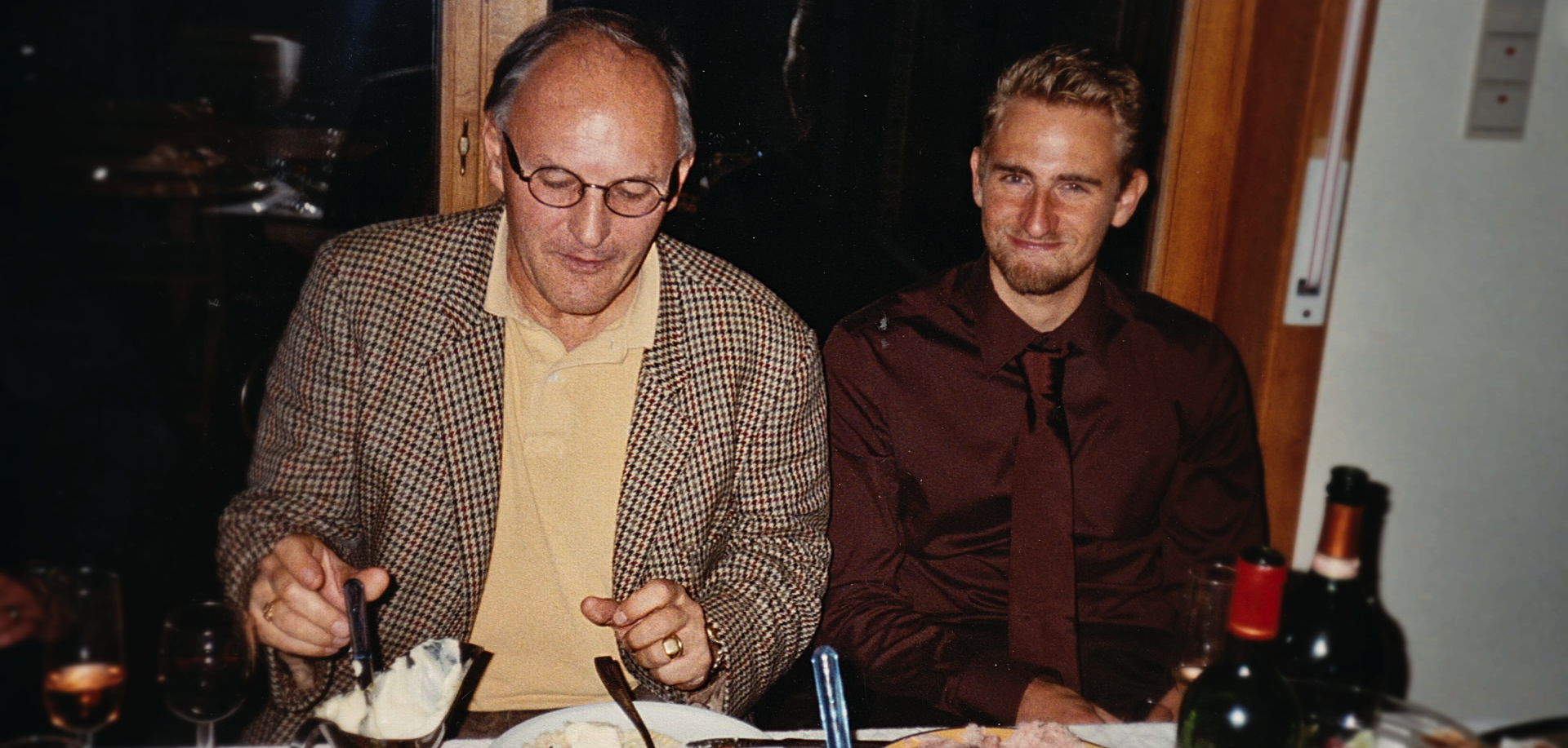 Frank met Bernard Sainz © familie Vandenbroucke