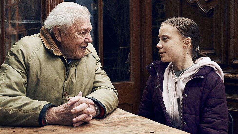 Greta Thunberg en David Attenborough