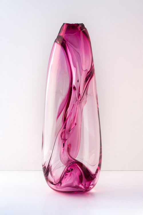 Philipp Weber, Improvisation pink, 2020, hand blown glass, various dimensions, © Philipp Weber