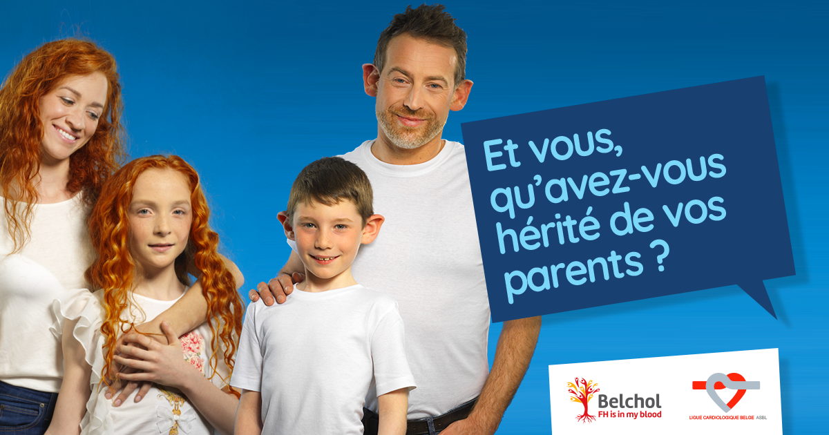Avec Belchol et la Ligue Cardiologique Belge, Voice incite tous les Belges à faire dépister leur hérédité cachée