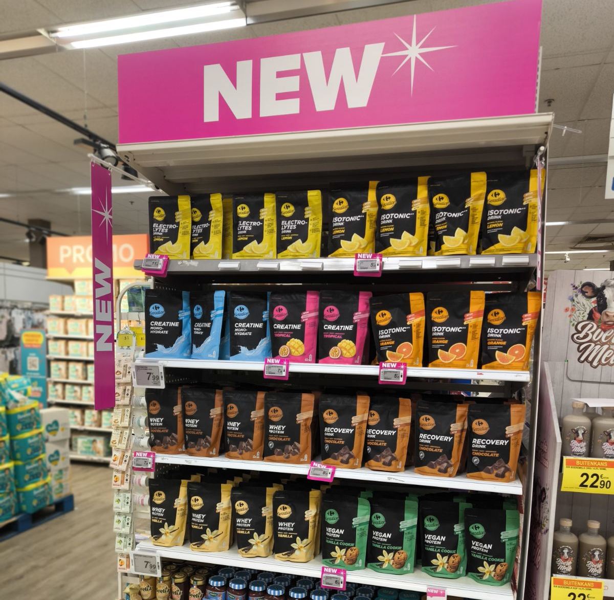 Au-delà du buzz « high protein » : Carrefour lance sa propre gamme de compléments alimentaires pour ceux qui en ont vraiment besoin