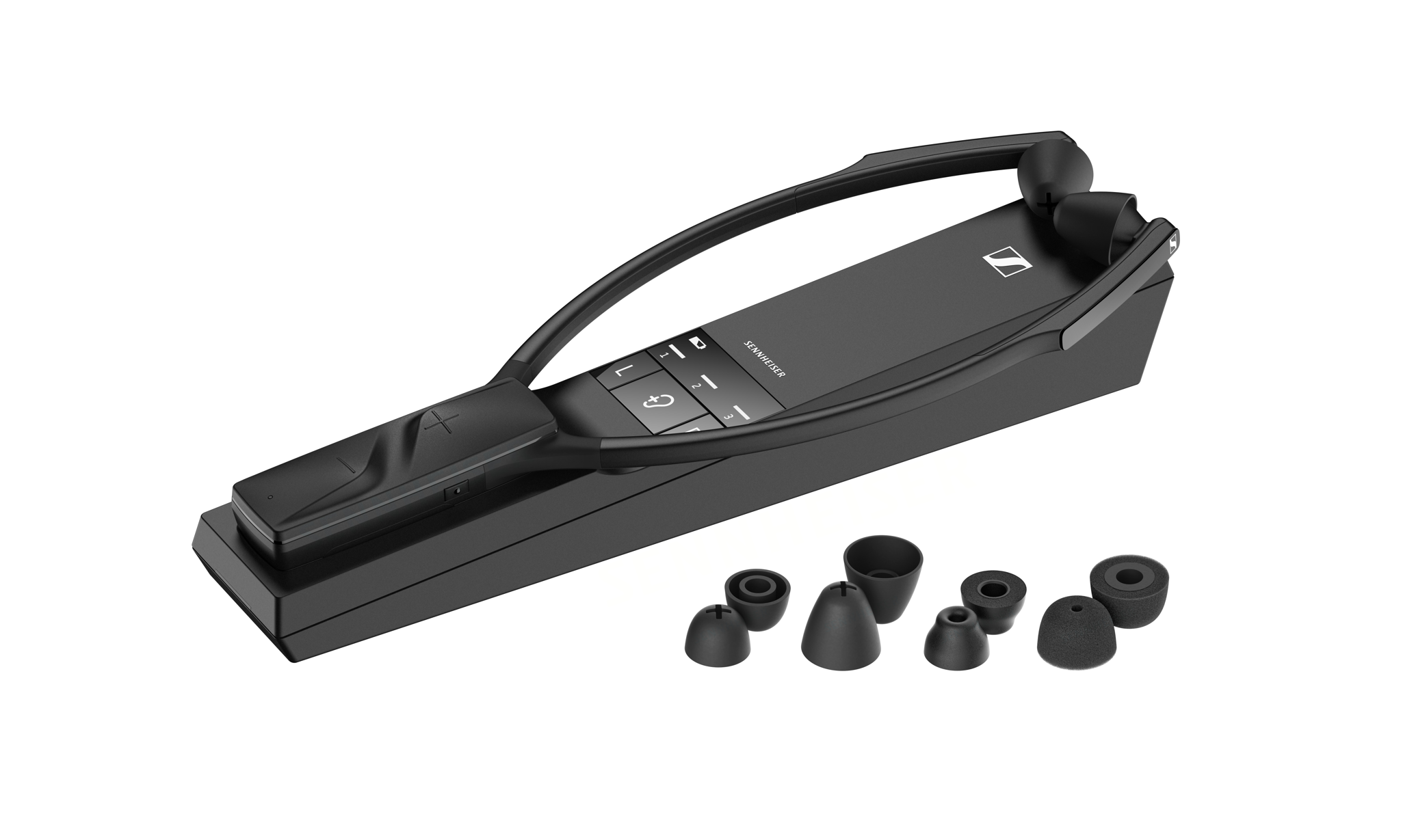 With the RS 5200, listeners can now choose from four styles and sizes of ear tip adapters to find the perfect fit With the RS 5200, listeners can now choose from four styles and sizes of ear tip adapters to find the perfect fit
