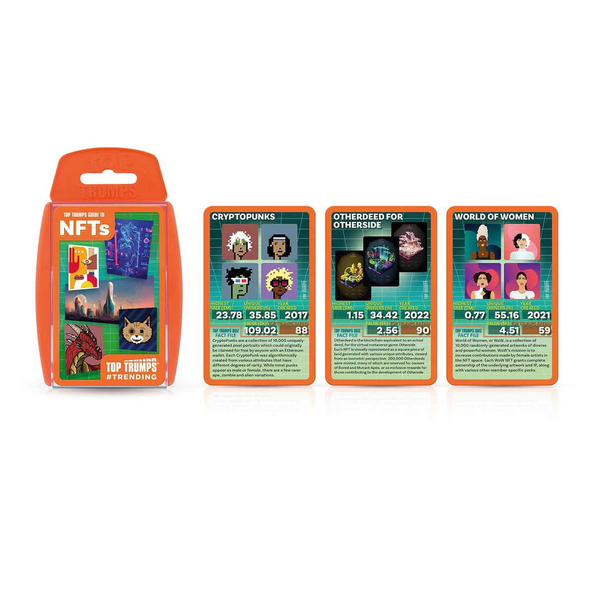 Top Trumps Guide To NFTs - cue debate about whether the cards themselves are non-fungible