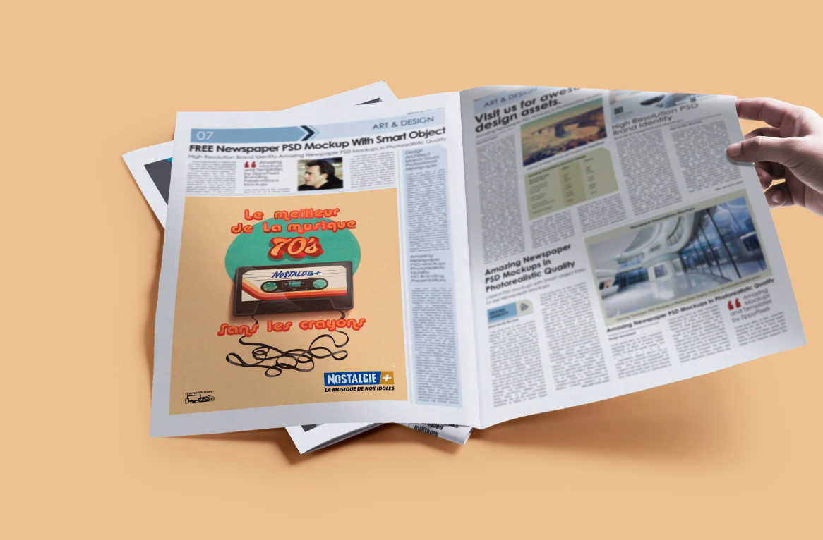 Nostalgie+ offre le meilleur de la musique 70's, 60's & 50's dans une campagne signée Silver & Copper