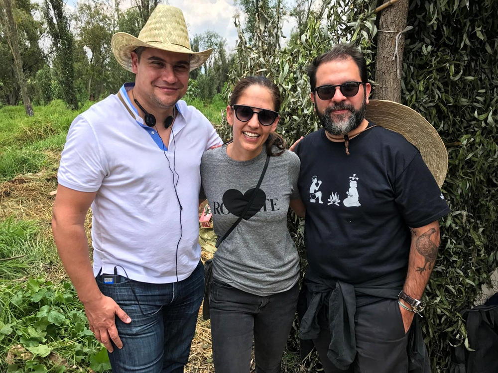 Dante Ferrero, Bertha González Nieves y Enrique Olvera