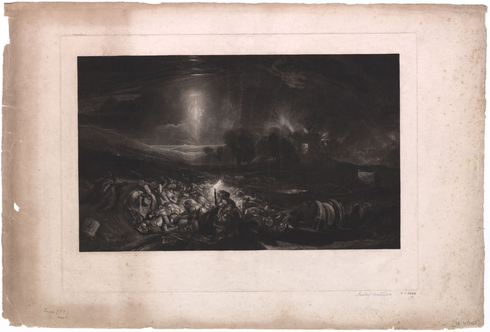 'The Field of Waterloo', engraved by F.C. Lewis, after the painting by J.M.W. Turner
© Royal Library of Belgium