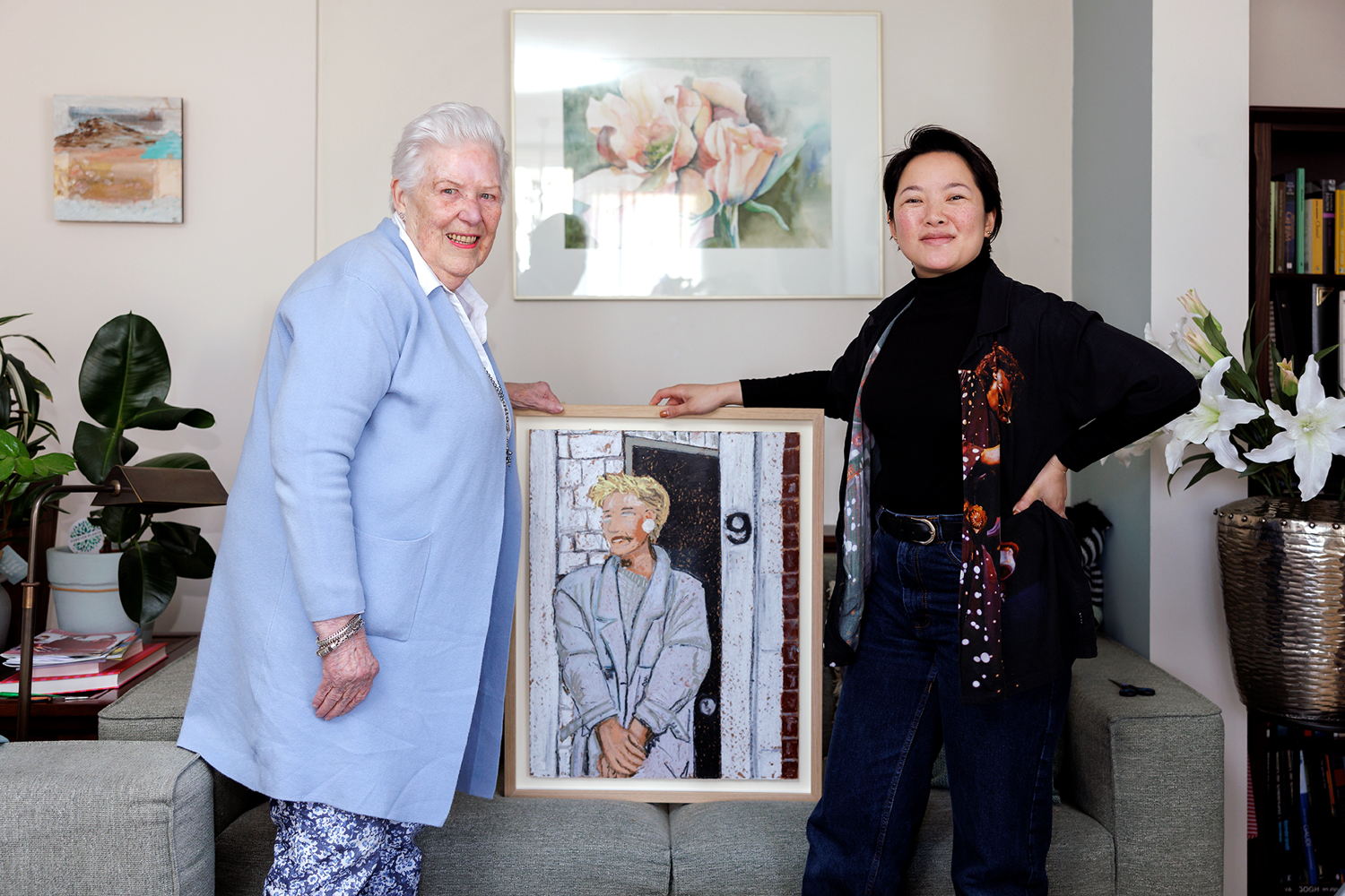 Yvonne Suttorp en kunstenaar Pris Roos. Foto Aad Hoogendoorn