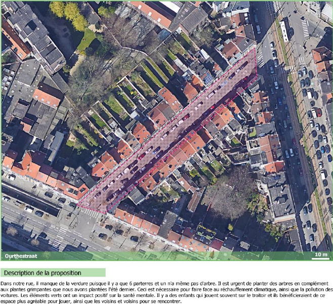 rue de l'Ourthe - situation