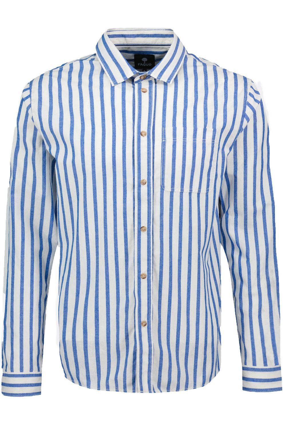 Faguo_Shirt FAG Signy Shirt blue stripe_JUTTU_€90