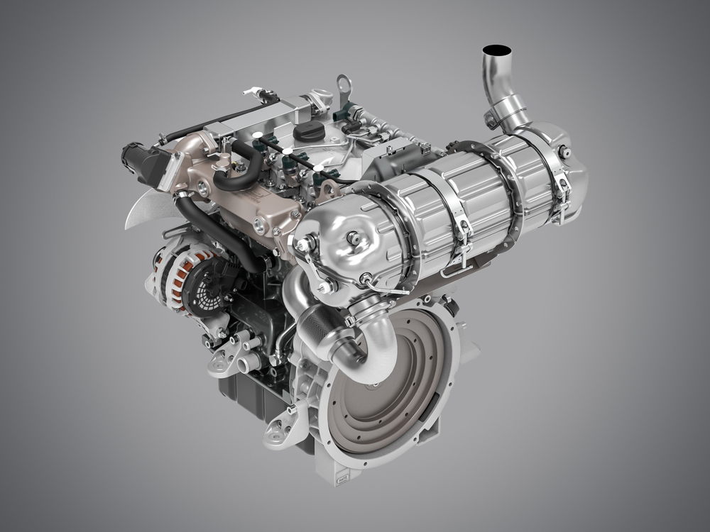 Hatz H-series three-cylinder engine 3H50TICD: EU Stage V-compliant with a power output of up to 42 kilowatts.