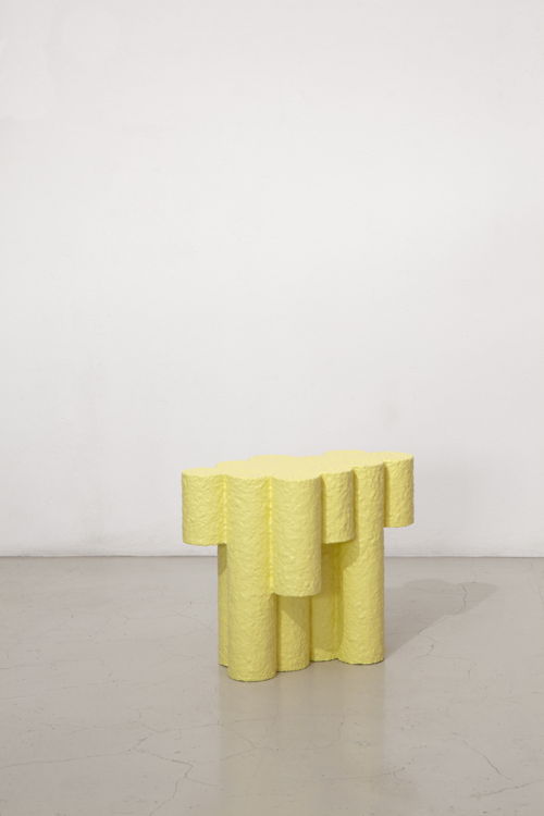 Yellow Paper Pulp Sculptural #21.1d Tubes Side Table by Zaven, £1,383