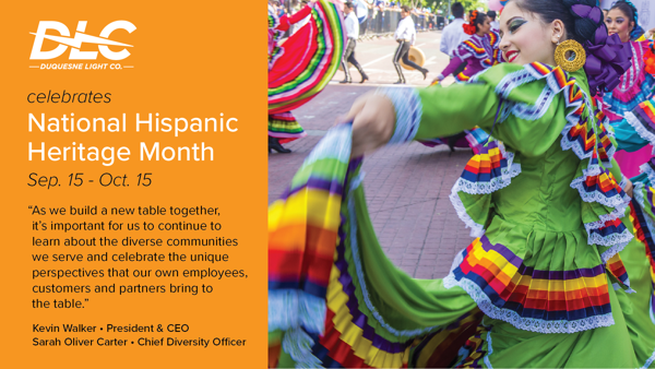 Join Duquesne Light Company in Celebrating National Hispanic Heritage Month