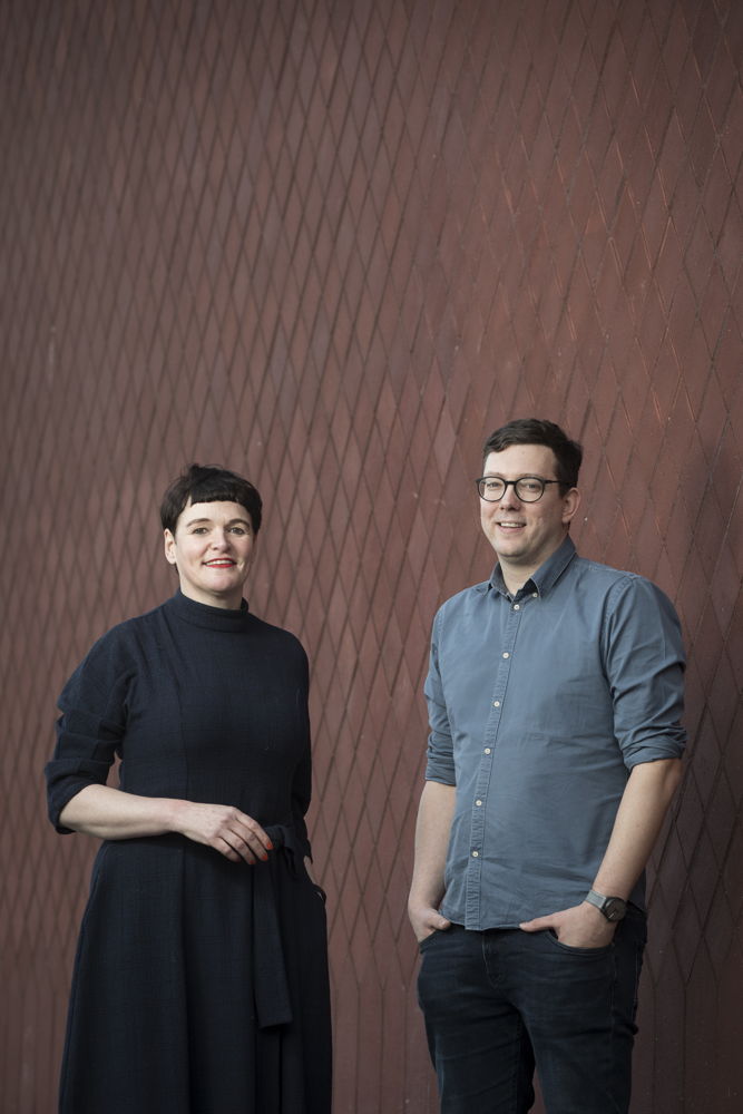Adinda Van Geystelen (Artistiek directeur Z33) en Jan Bloemen (Zakelijk directeur Z33)
Foto ⓒ Kristof Vrancken