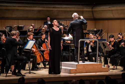 Emily D'Angelo with the TSO, Nov 22, 2023 (Photo courtesy of Stelth Ng/Toronto Symphony Orchestra)