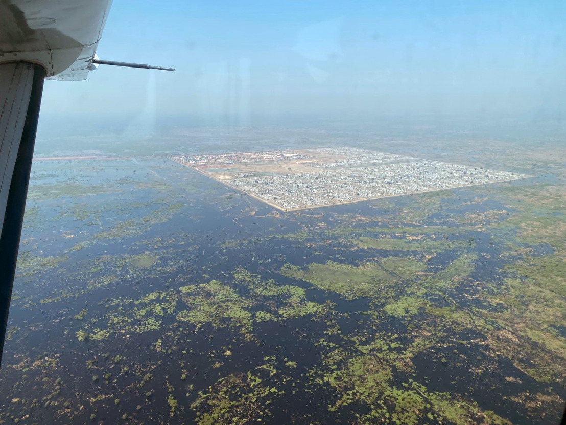 South Sudan flooding. B-ROLL.