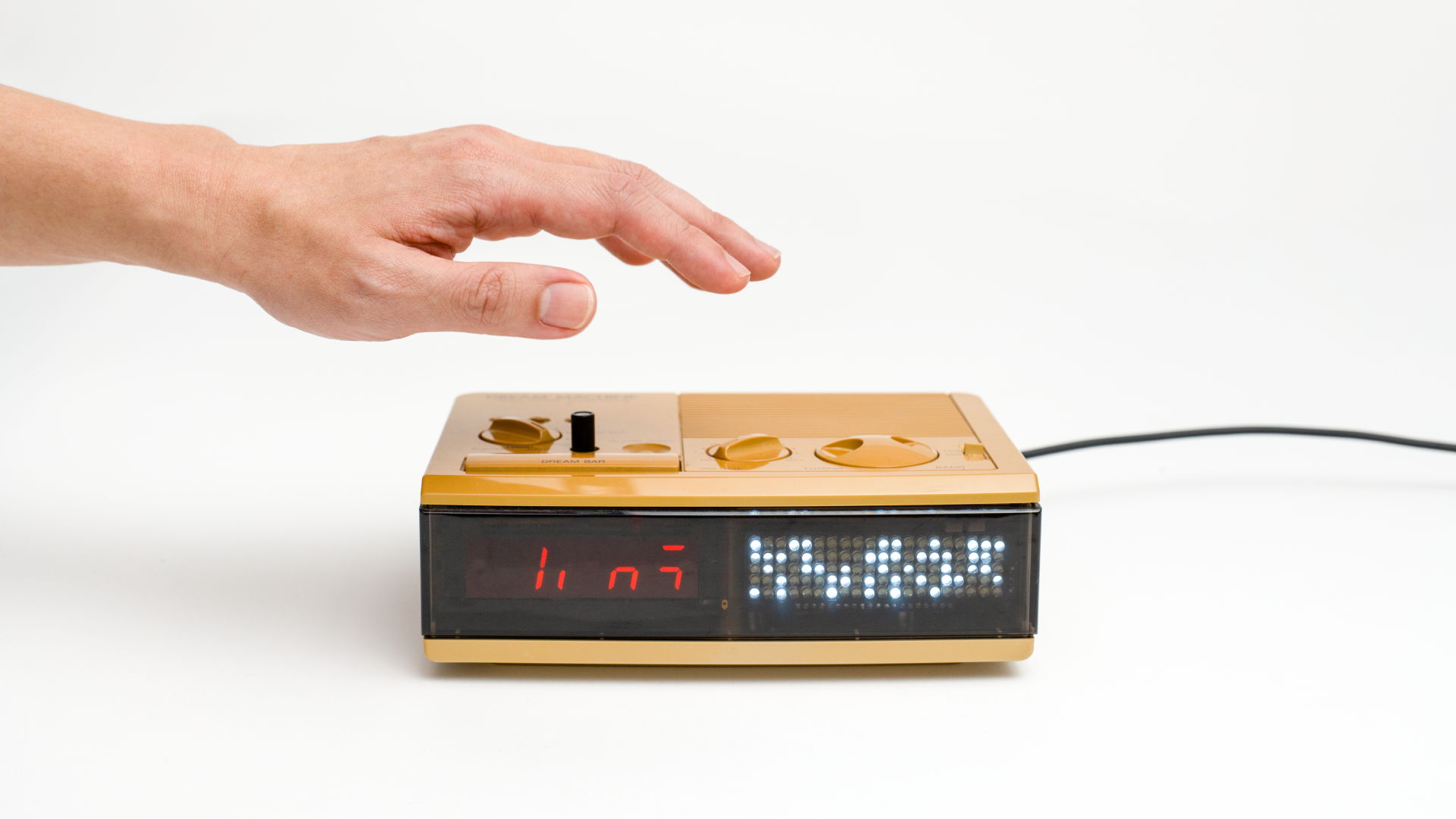 Justin and Sheere’s Clock Radio - repaired, part of R for Repair 2021. Imagery by KHOOGJ
