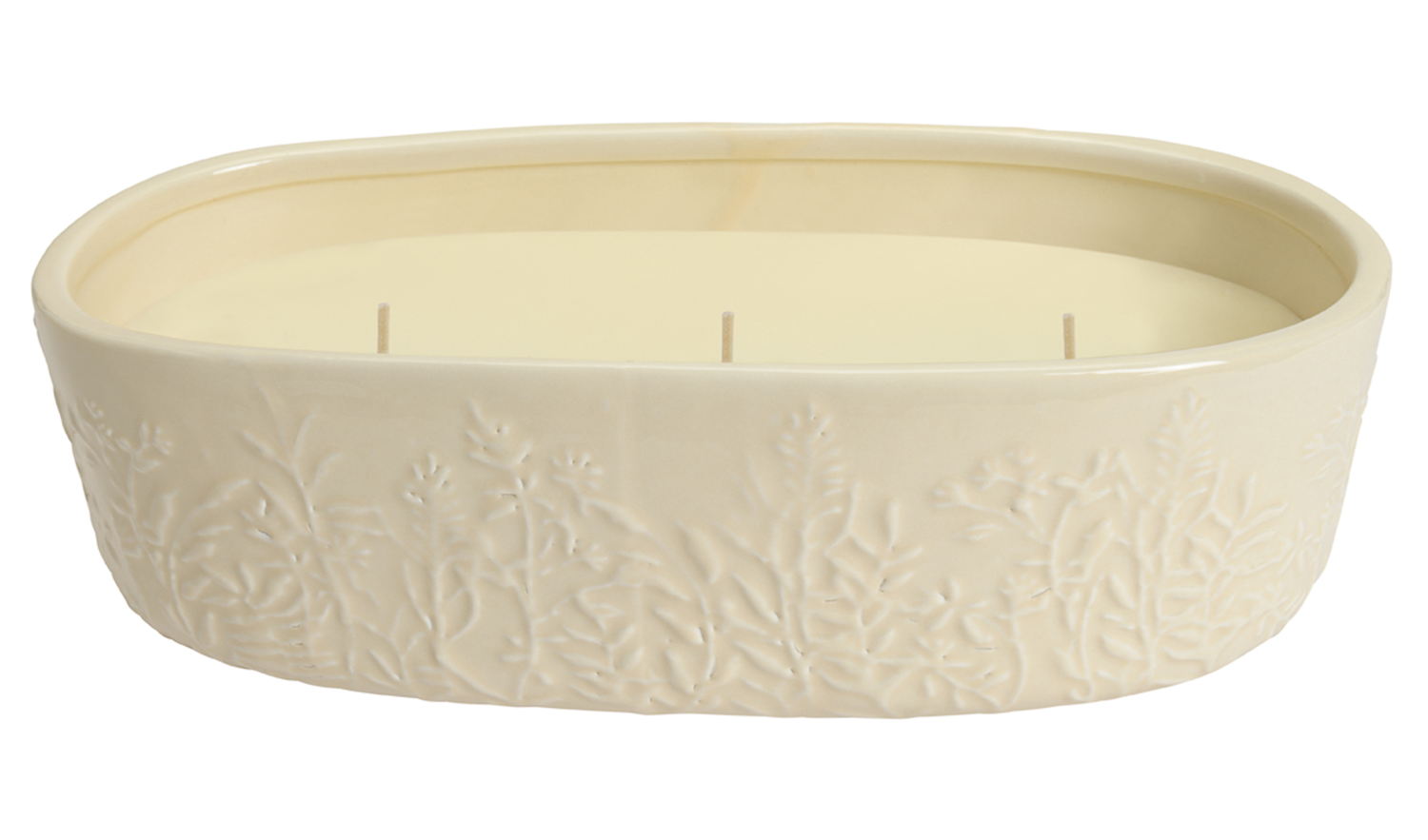 Habitat Flower Market Large Scallop Thin Candle (800g), £20