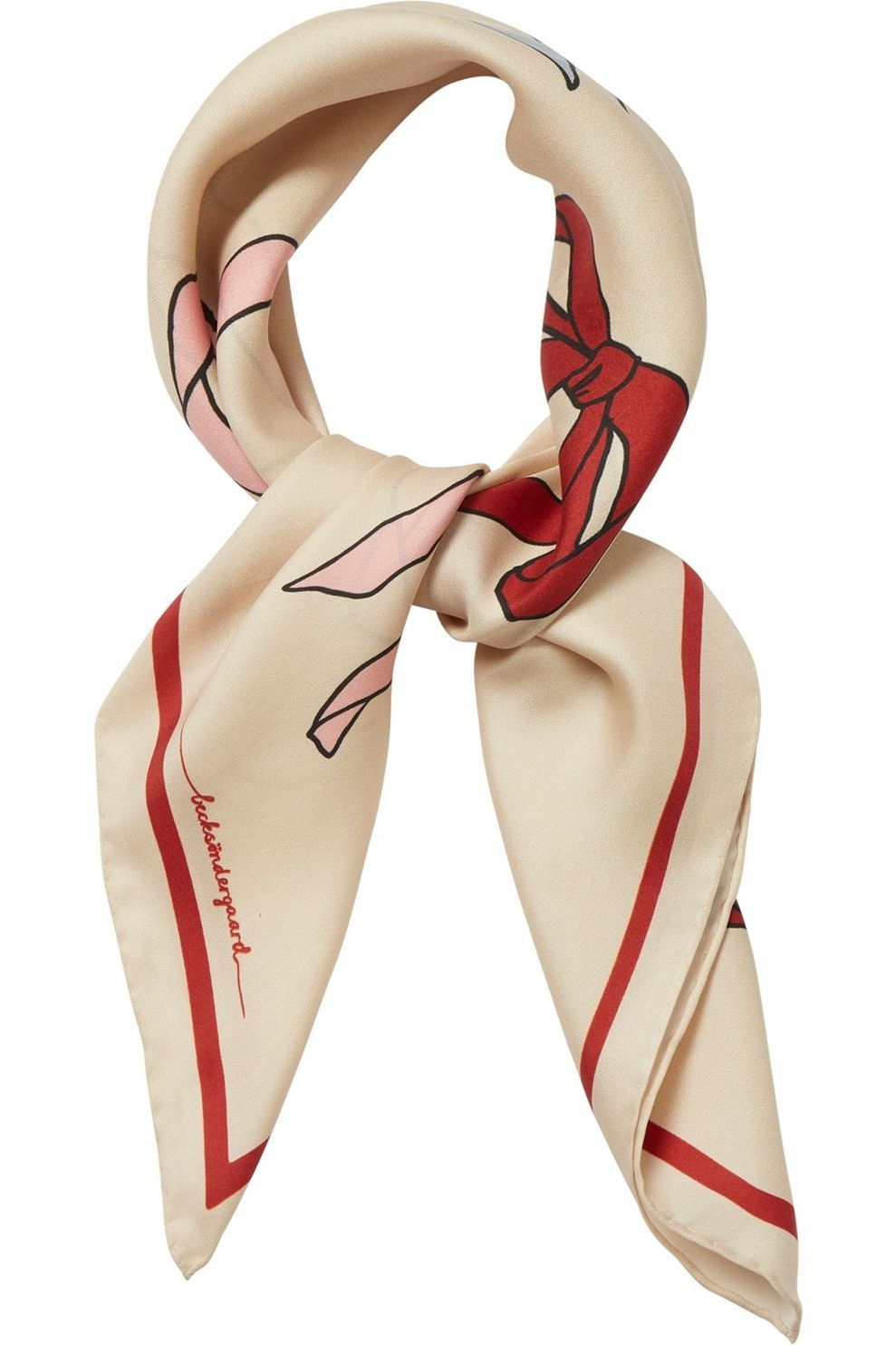 Juttu_Becksöndergaard Sjaal Bow Twill Sia Scarf_57,00