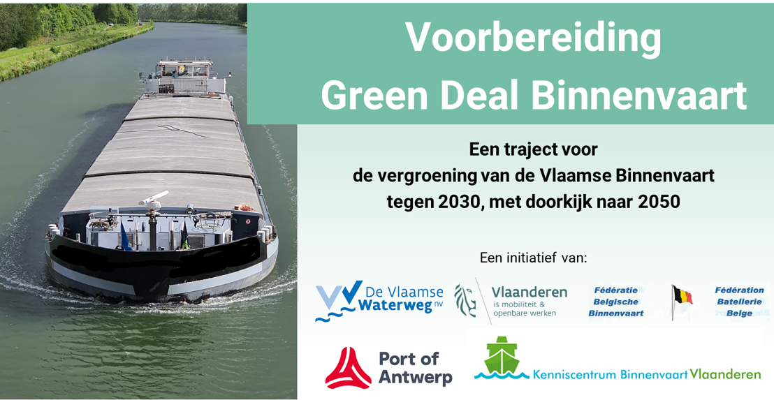 Green Deal Binnenvaart streeft tegen 2030 naar meer vergroening van de Vlaamse binnenvaart