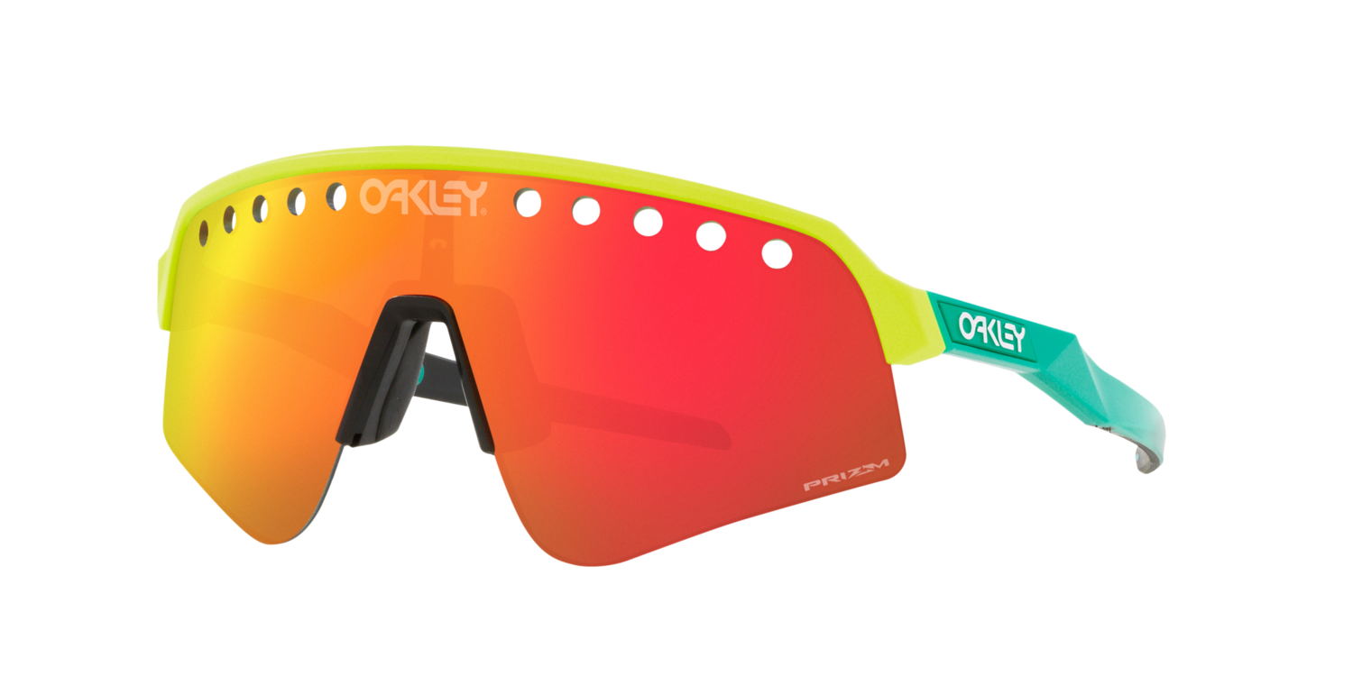 OAKLEY SUTRO LITE SWEEP TENNIS BALL YELLOW WITH PRIZM RUBY VENTED