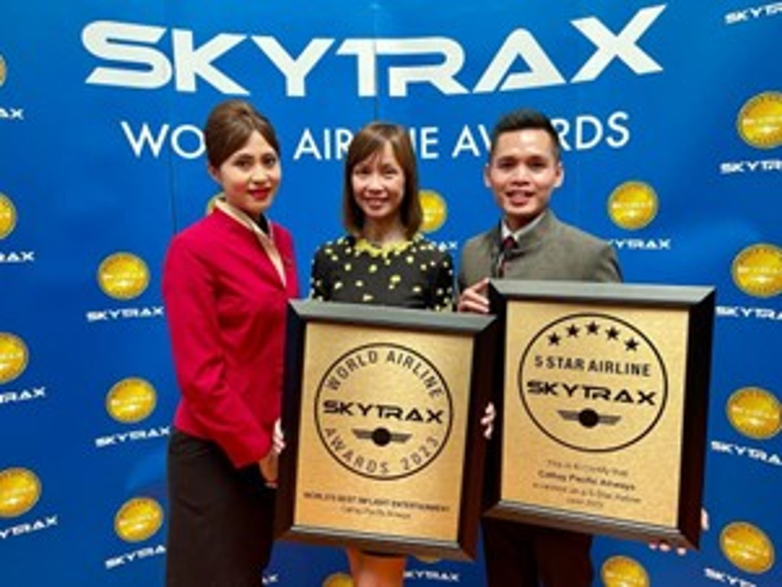 Cathay Pacific recibe el premio Skytrax World Airlines al mejor entretenimiento a bordo del mundo
