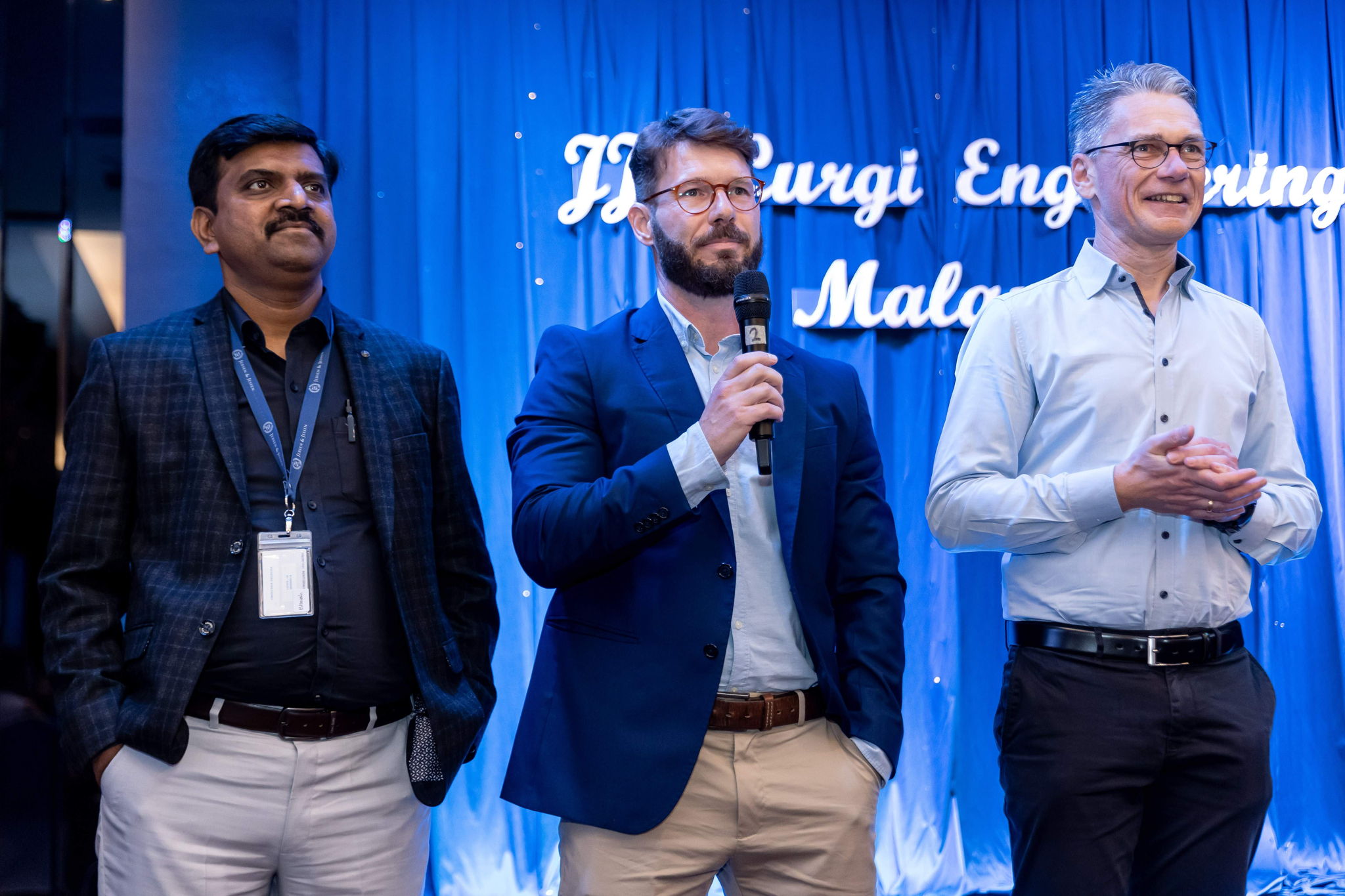 From the left: Bhavesh Pingle, Fernando Longo and Dirk Heinrich.