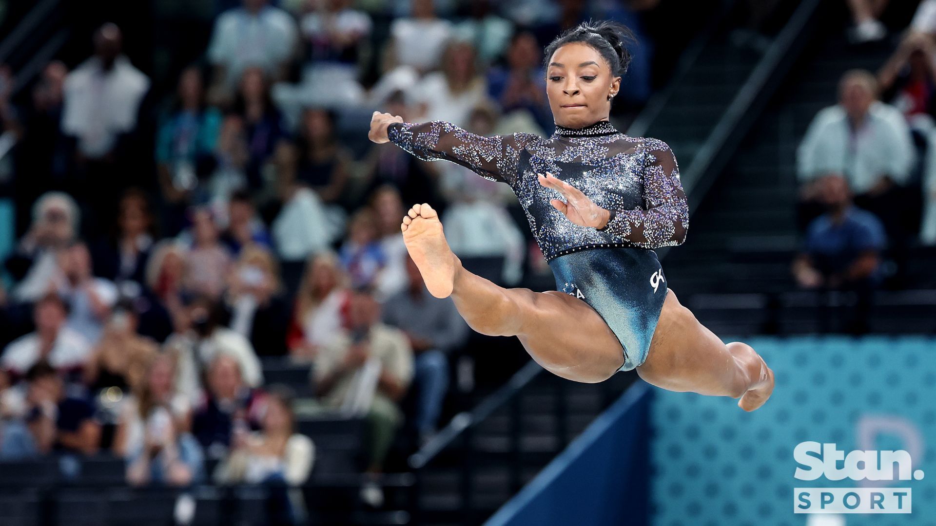 Simone Biles (USA) was in ominous form on her opening day of competition.