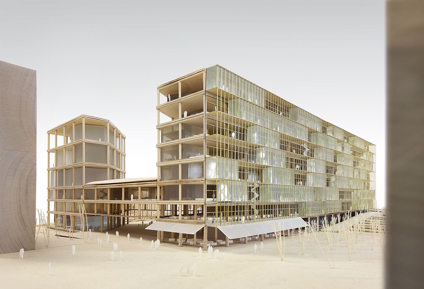 Maquette nieuw VRT-gebouw - ® Filip Dujardin - Team Vlaams Bouwmeester