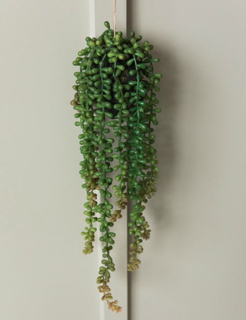 Faux Hanging String of Pearls Plant