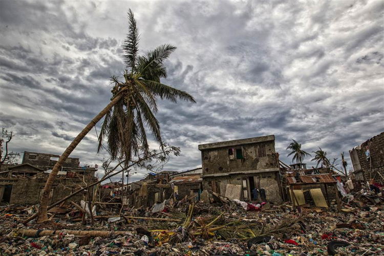 Destruction in Haiti after landfall of Hurricane Matthew: Courtesy of NBC News