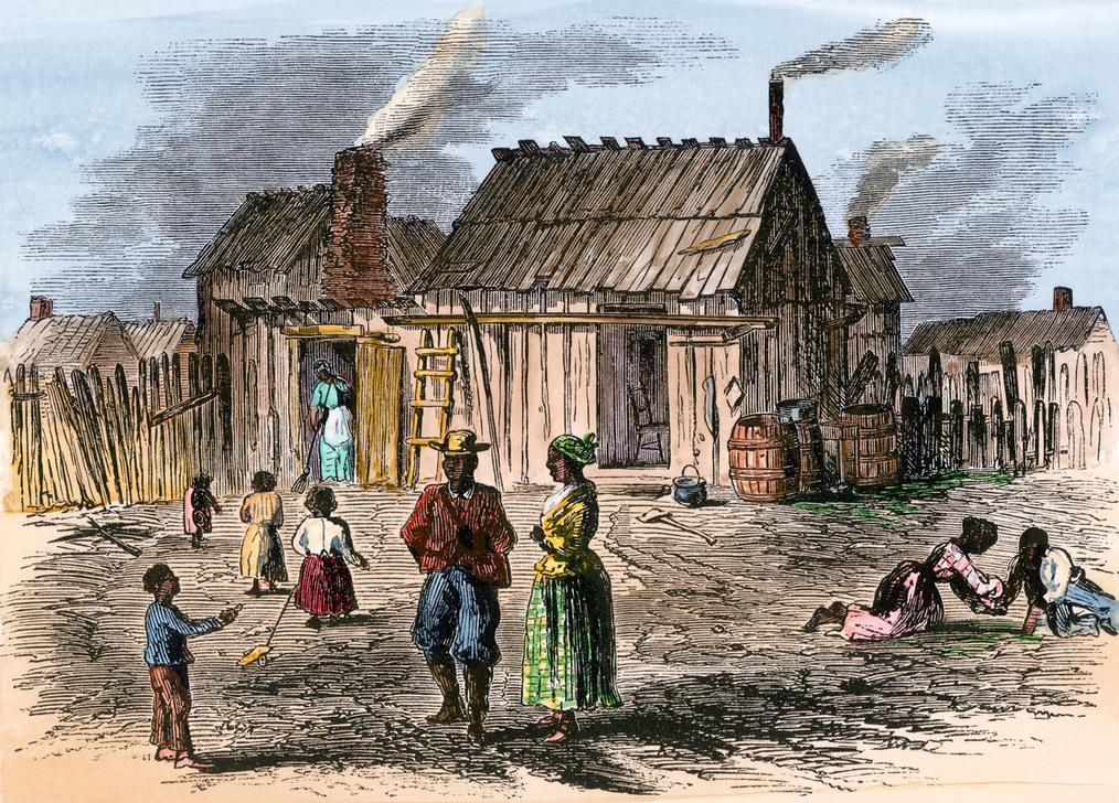 Juneteenth : Trent River Settlement of freed slaves, 1866. AKG1730367 ©  akg-images / North Wind Picture Archives