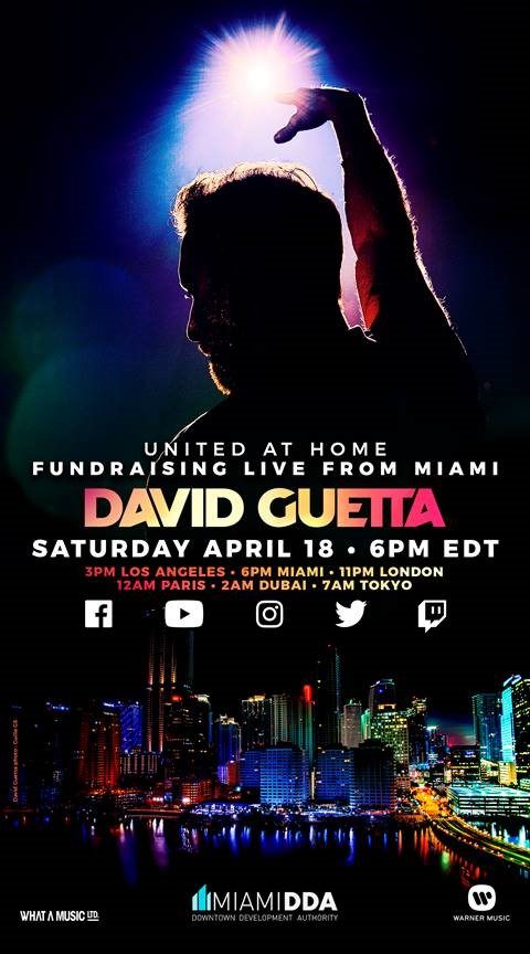 Performing live from Miami: David Guetta will share a unique DJ set this weekend