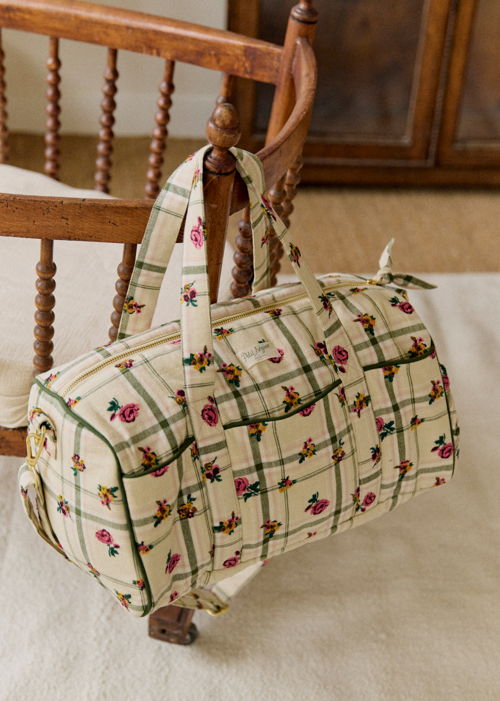 Petit Sézane - Bowling bag carreaux beige