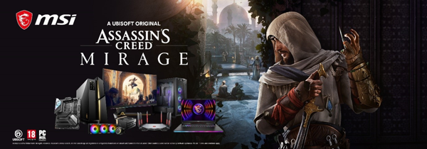 MSI schließt sich mit UBISOFT zusammen, um gemeinsam ein neues Spielerlebnis für Assassin's Creed® Mirage zu schaffen: die perfekte Verbindung von luxuriösem Spielgefühl und epischem Abenteuer 
