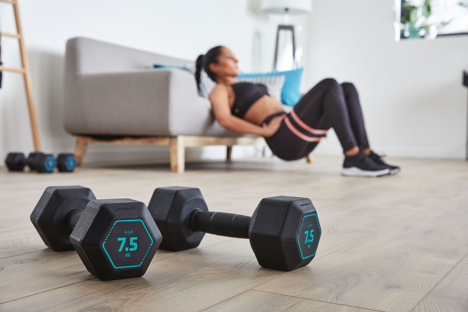 DOMYOS HEX DUMBELL 5KG 