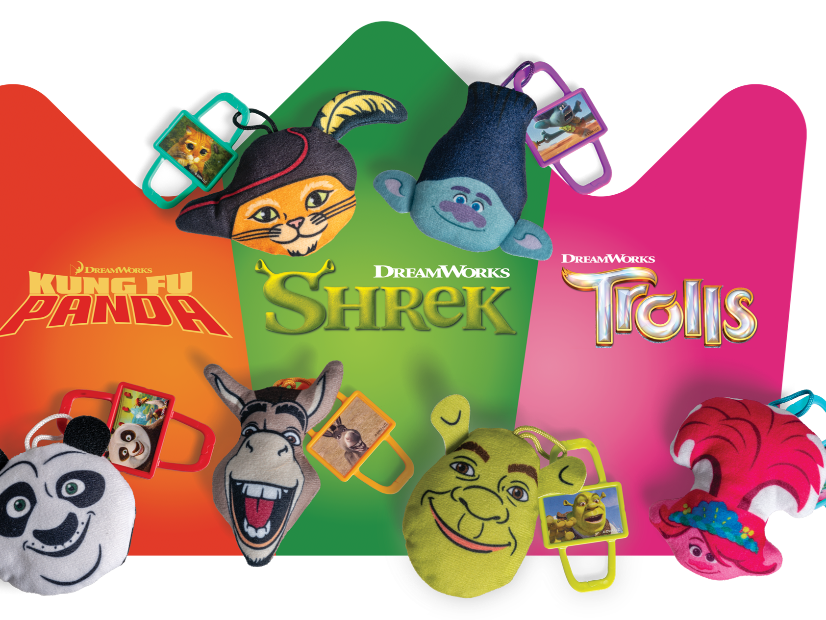 Colección de película: Burger King y DreamWorks traen a tus personajes favoritos con llaveros exclusivos