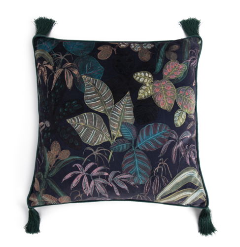 Habitat Curiosity Botanical AOP Velvet Cushion, £16​