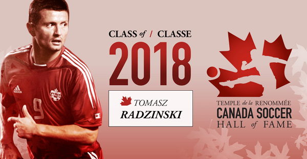 Radzinski sera intronisé au Temple de la renommée de Canada Soccer à ...