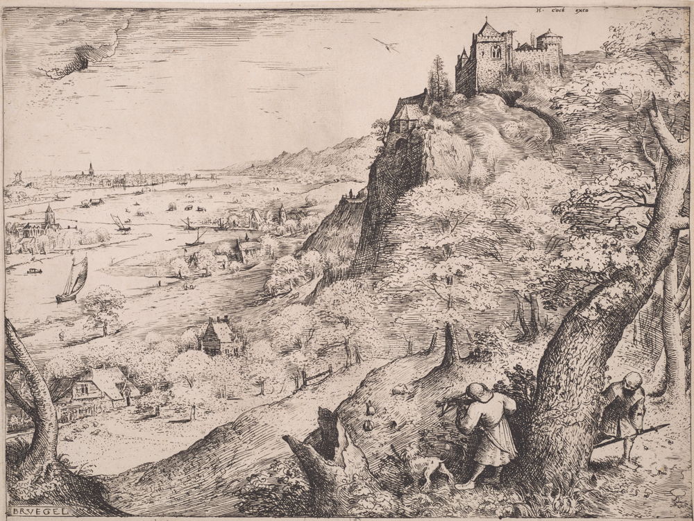 Hieronymus Cock naar Pieter I Bruegel, De Hazenjacht, 1560 © KBR