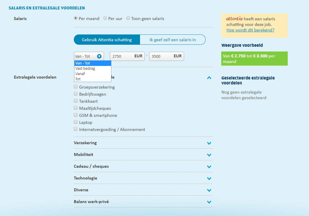 Jobat.be integreert als eerste in België looninformatie in jobadvertenties